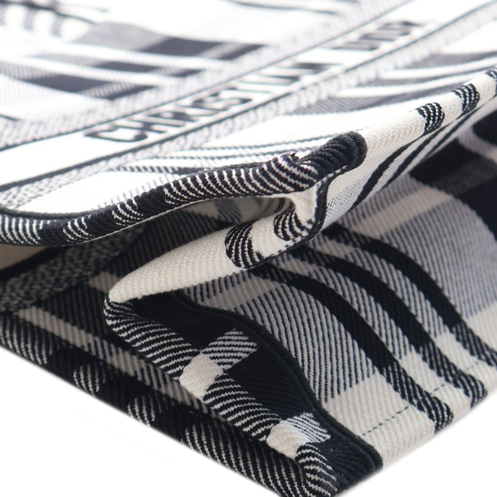 Large Embroidered Canvas Check n Dior Book Tote - Image 11