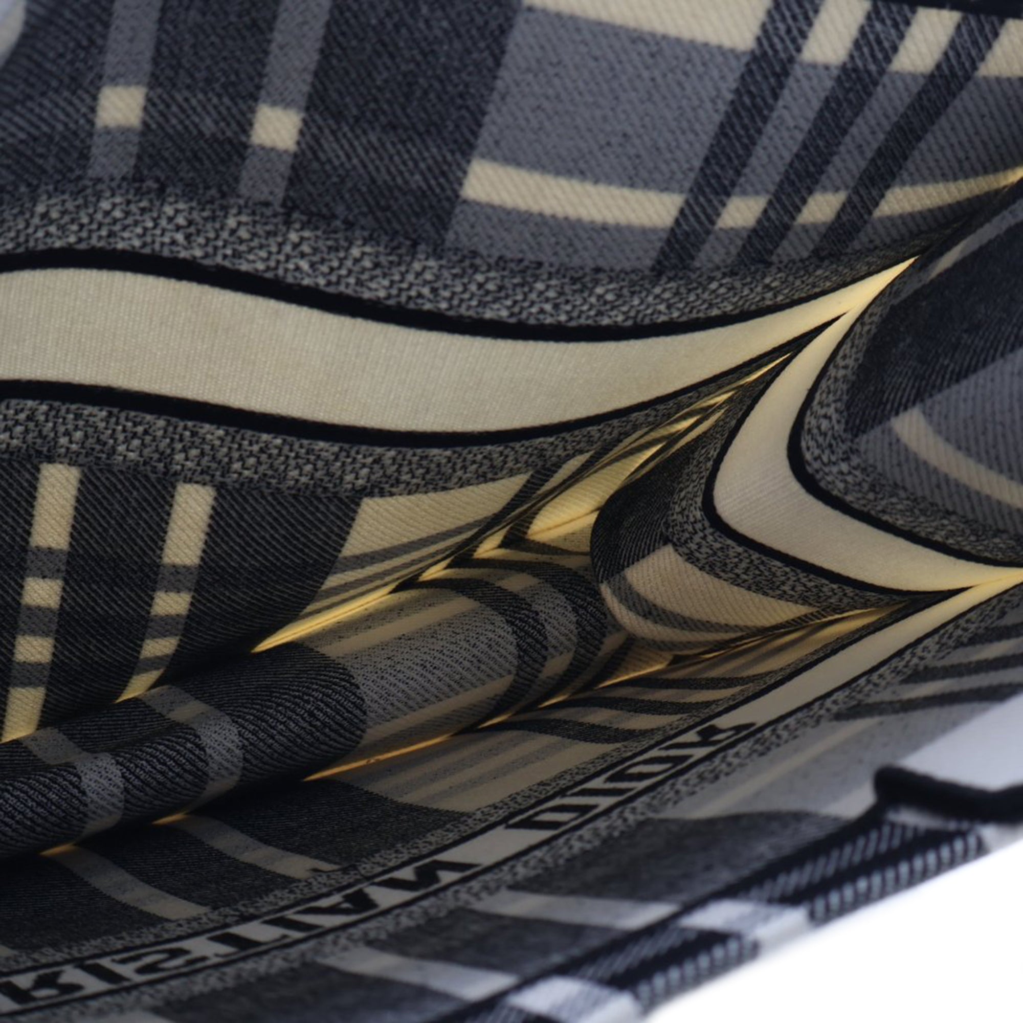 Large Embroidered Canvas Check n Dior Book Tote - Image 4