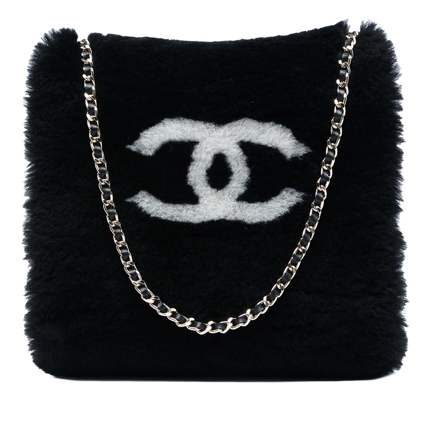 CC Shearling Muff Shoulder Bag - Image 1