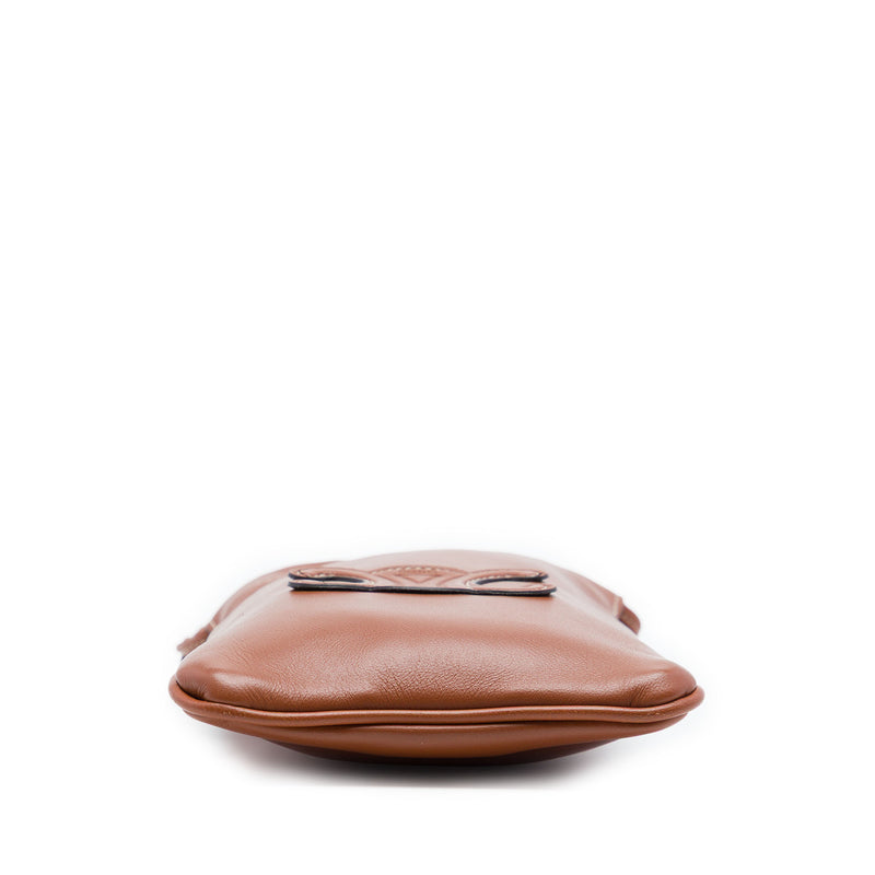 Smooth Calfskin Cuir Triomphe Drawstring Phone Holder Crossbody - Image 3