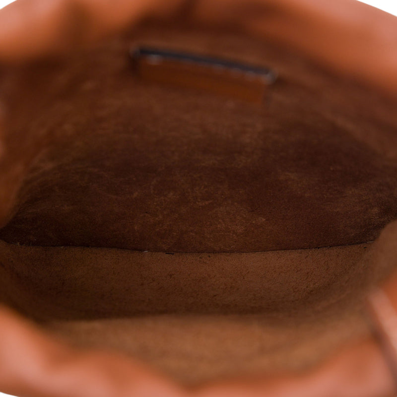 Smooth Calfskin Cuir Triomphe Drawstring Phone Holder Crossbody - Image 4
