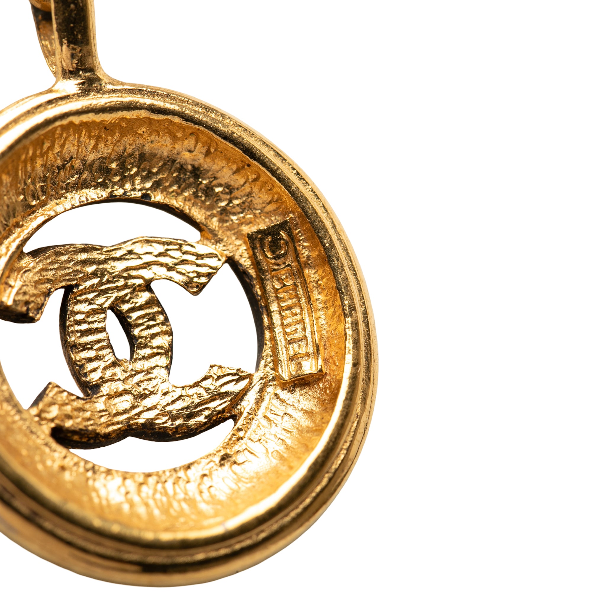 CC Gold Plated Sunburst Medallion Pendant Necklace - Image 3