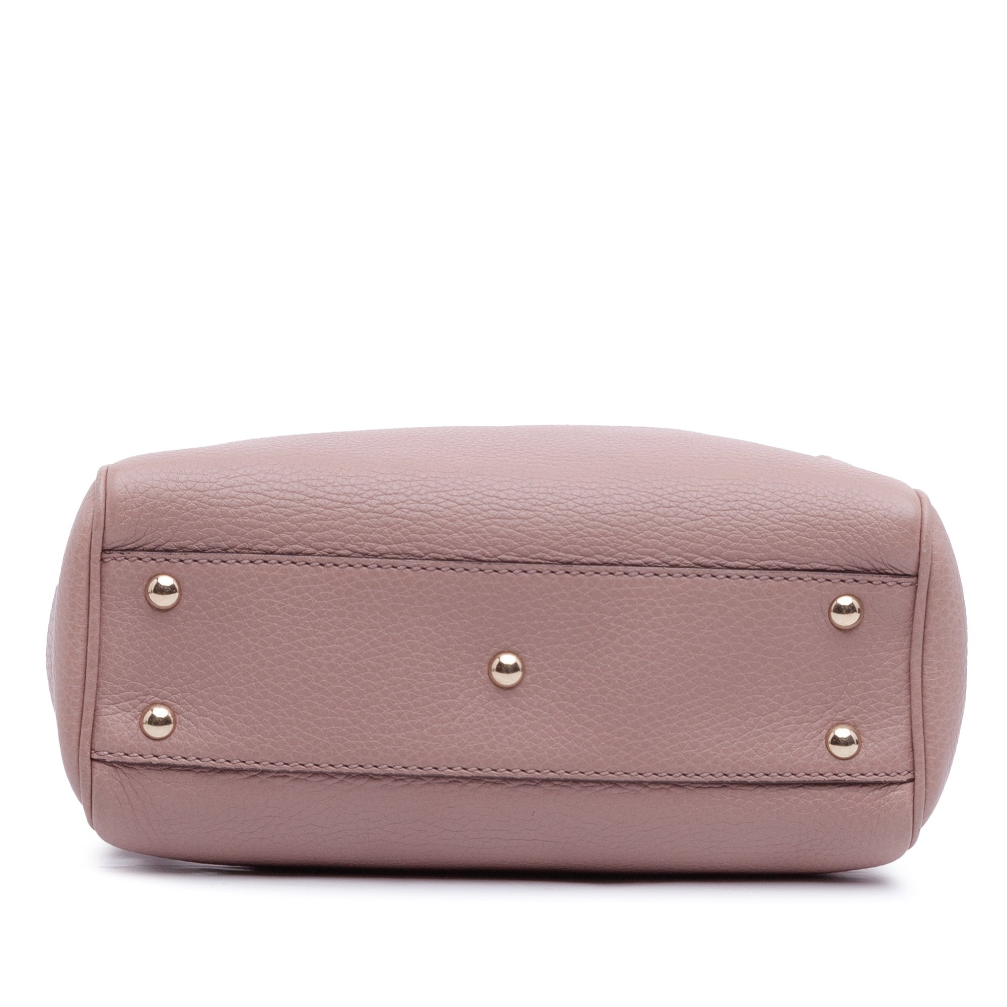 Mini Calfskin Bamboo Shopper Satchel - Image 3