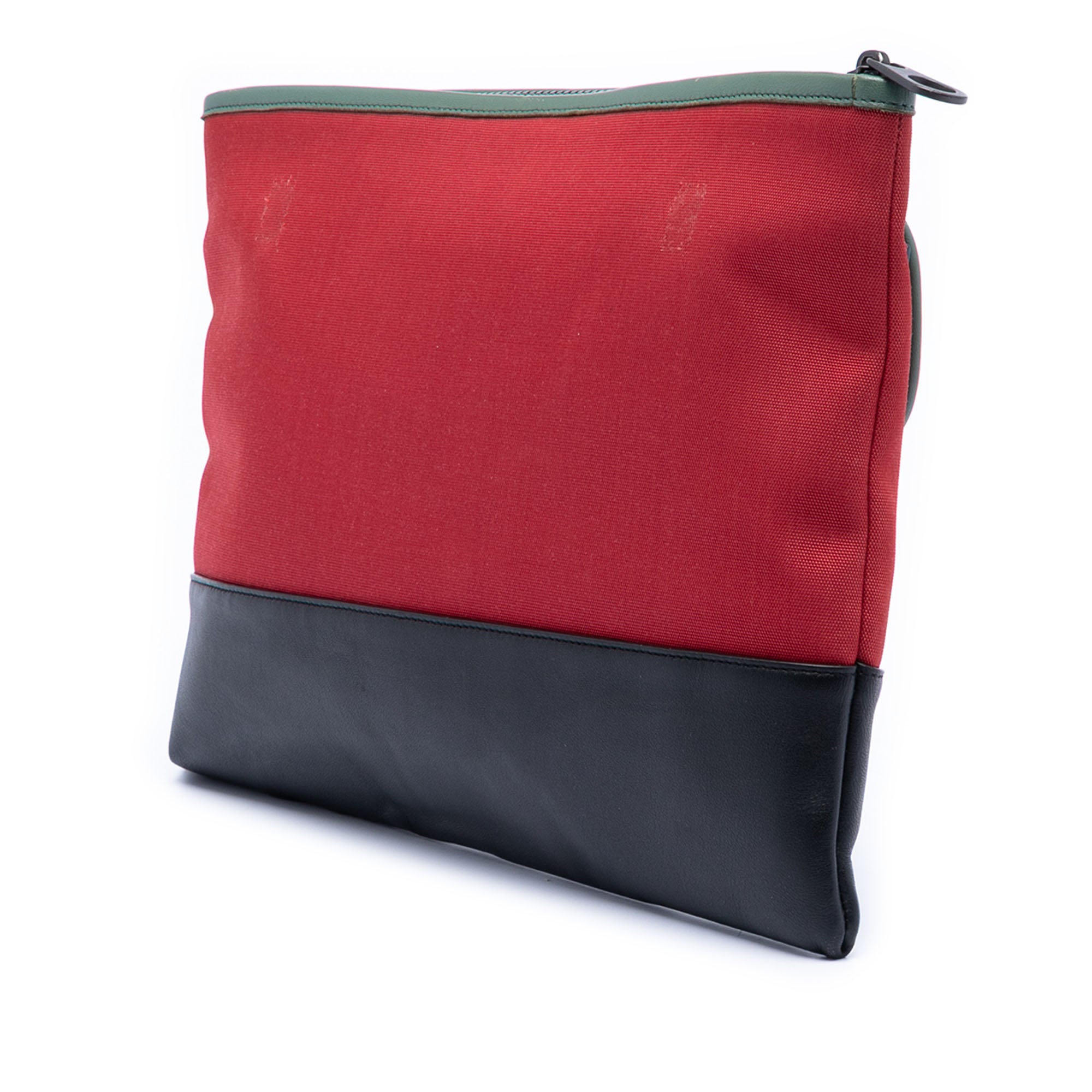 Canvas and Nappa Intrecciato Clutch - Image 2