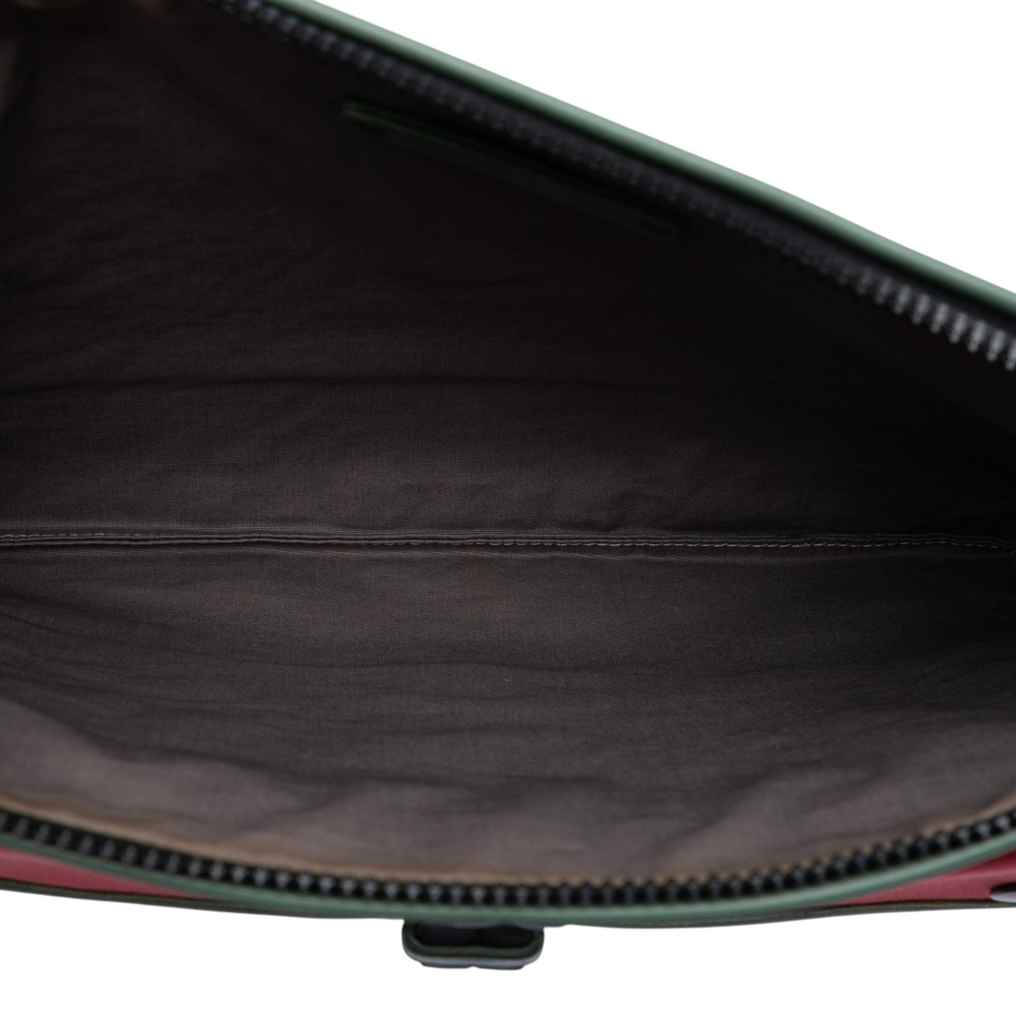 Canvas and Nappa Intrecciato Clutch - Image 4