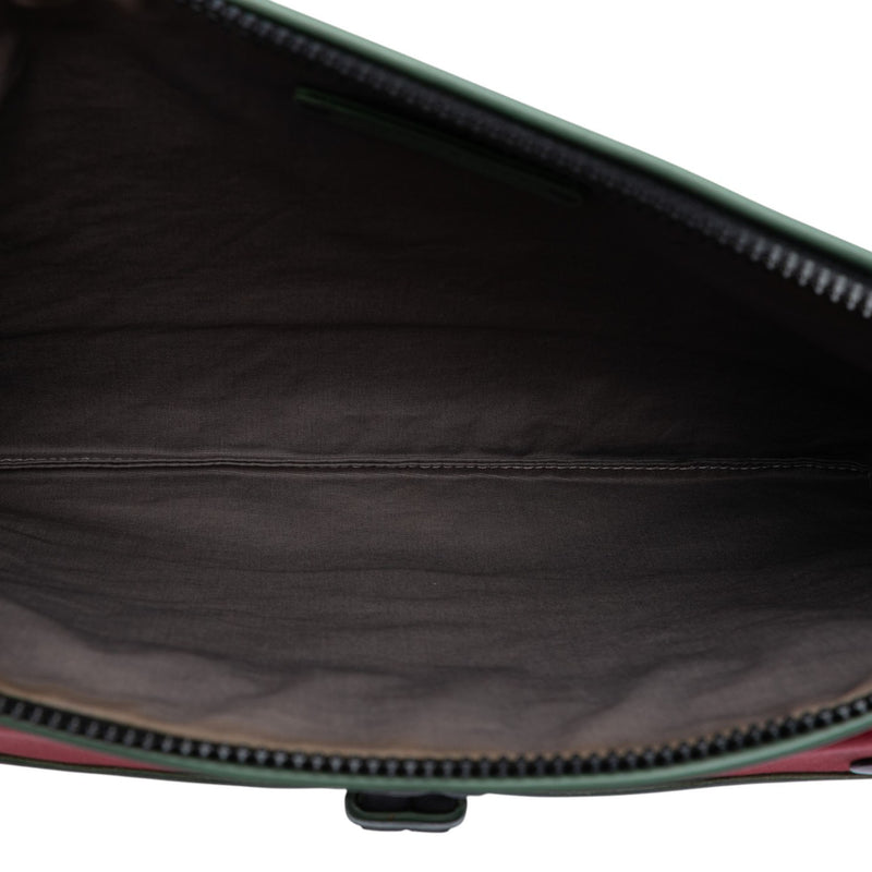 Canvas and Nappa Intrecciato Clutch - Image 4