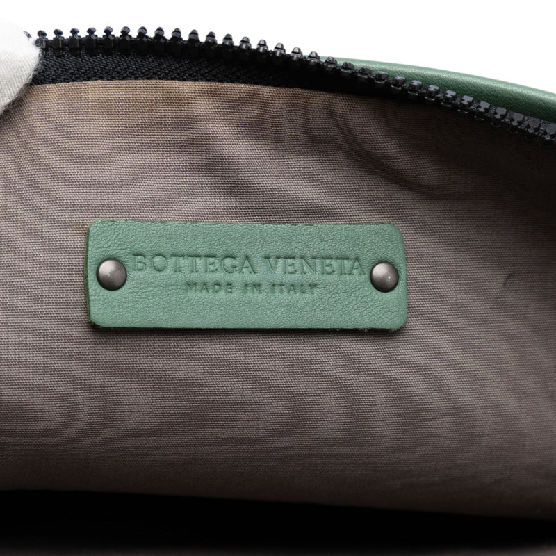 Canvas and Nappa Intrecciato Clutch - Image 5