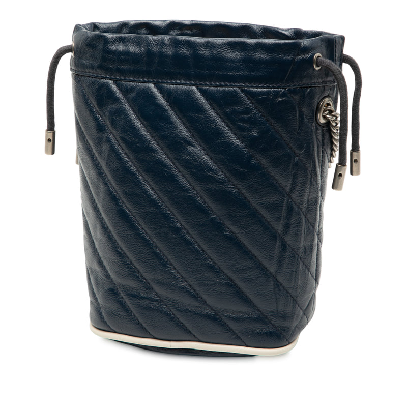 Mini GG Marmont Matelasse Diagonal Leather Torchon Bucket Bag - Image 2