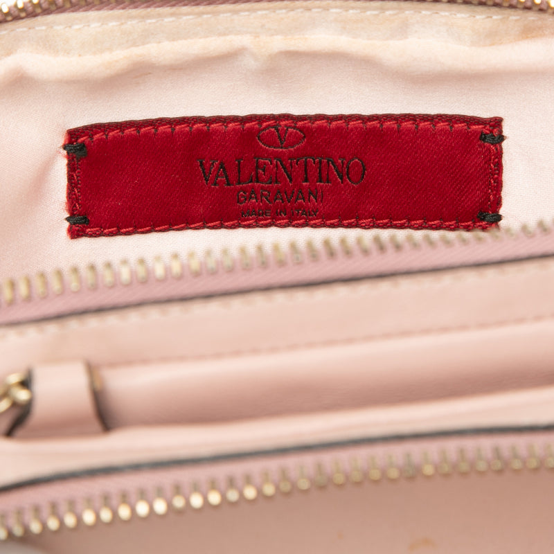 Leather Rockstud Double Zip Crossbody - Image 5