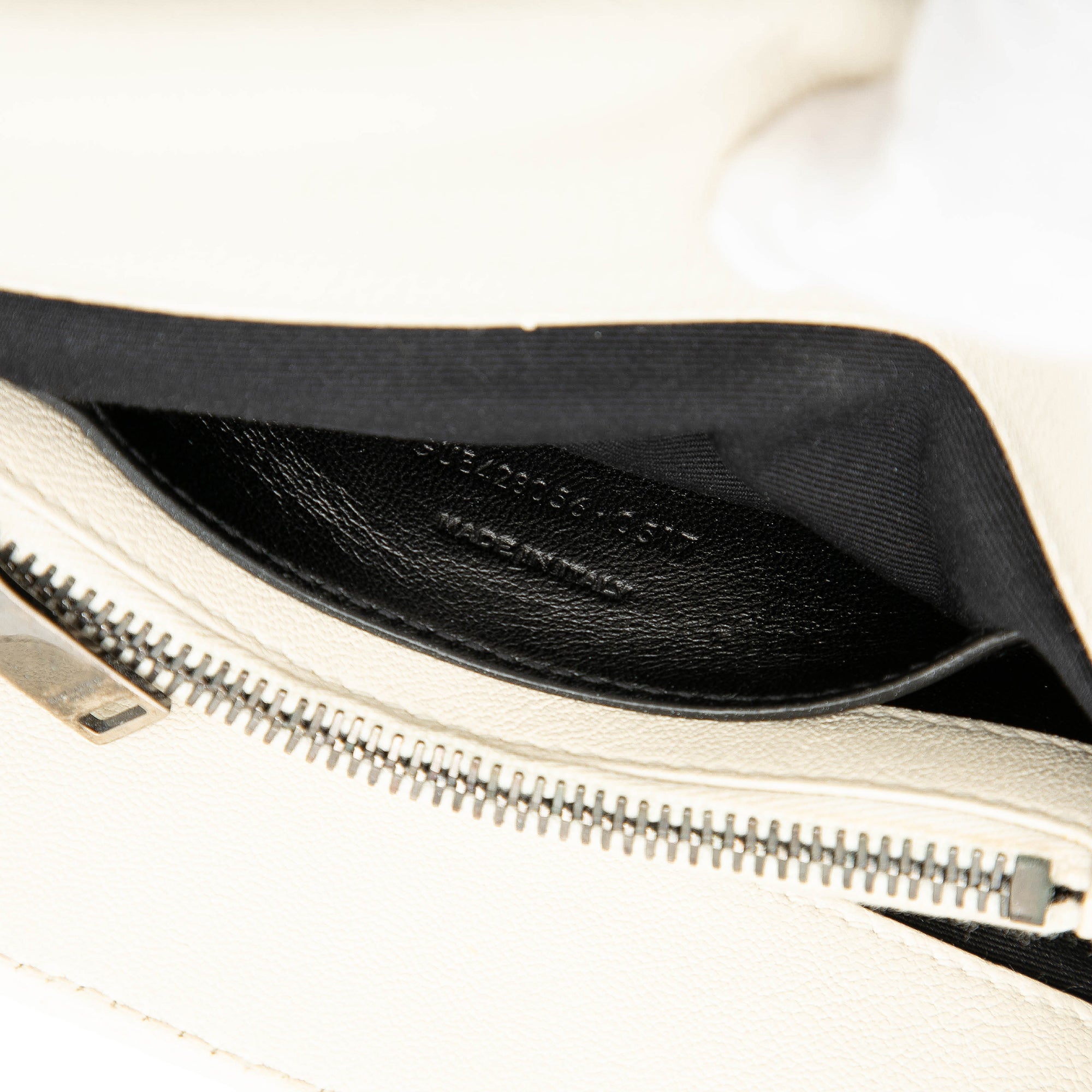 Medium Chevron Sheepskin Monogram College Satchel - Image 6