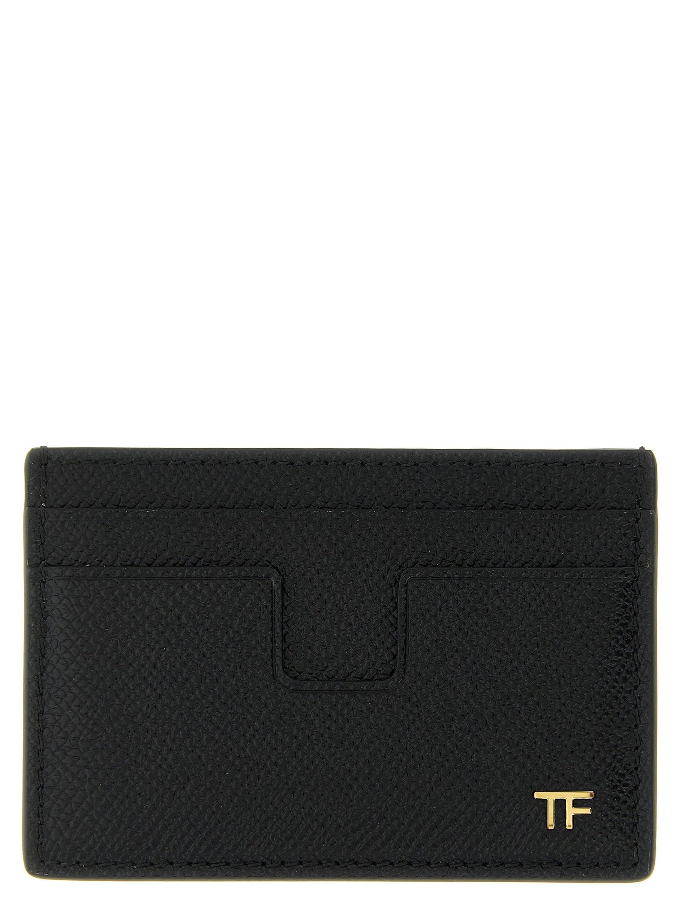 Tom Ford Textured Leather Card Case — Black Cases