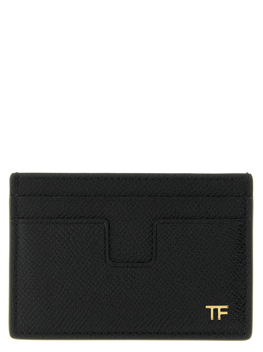 Tom Ford Textured Leather Card Case — Black Cases