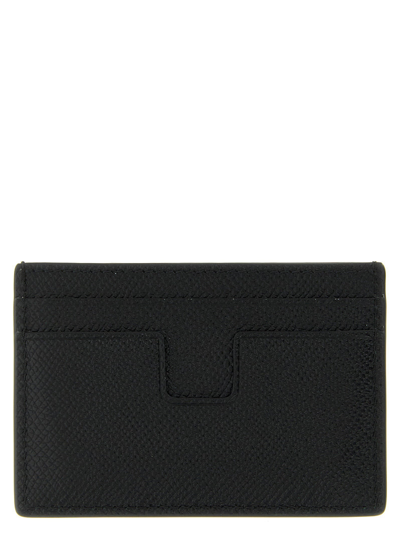Tom Ford Textured Leather Card Case — Black Cases