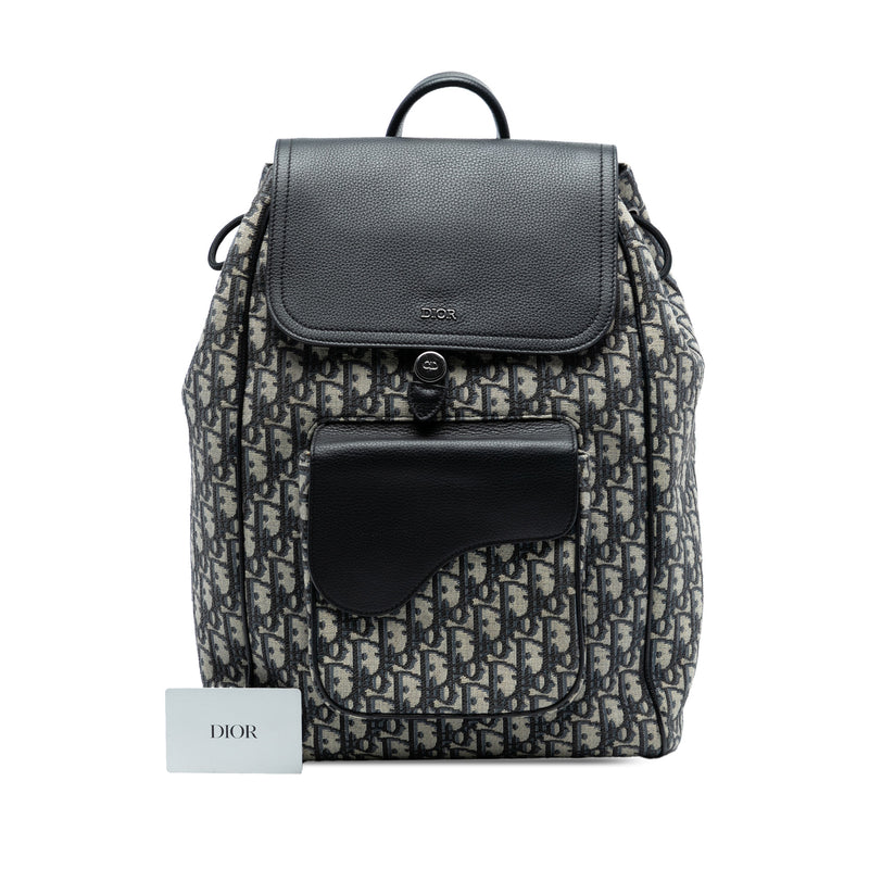 Oblique Canvas Saddle Backpack - Image 8