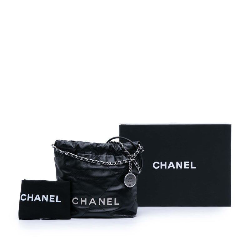 Mini Shiny Calfskin 22 Handbag - Image 10