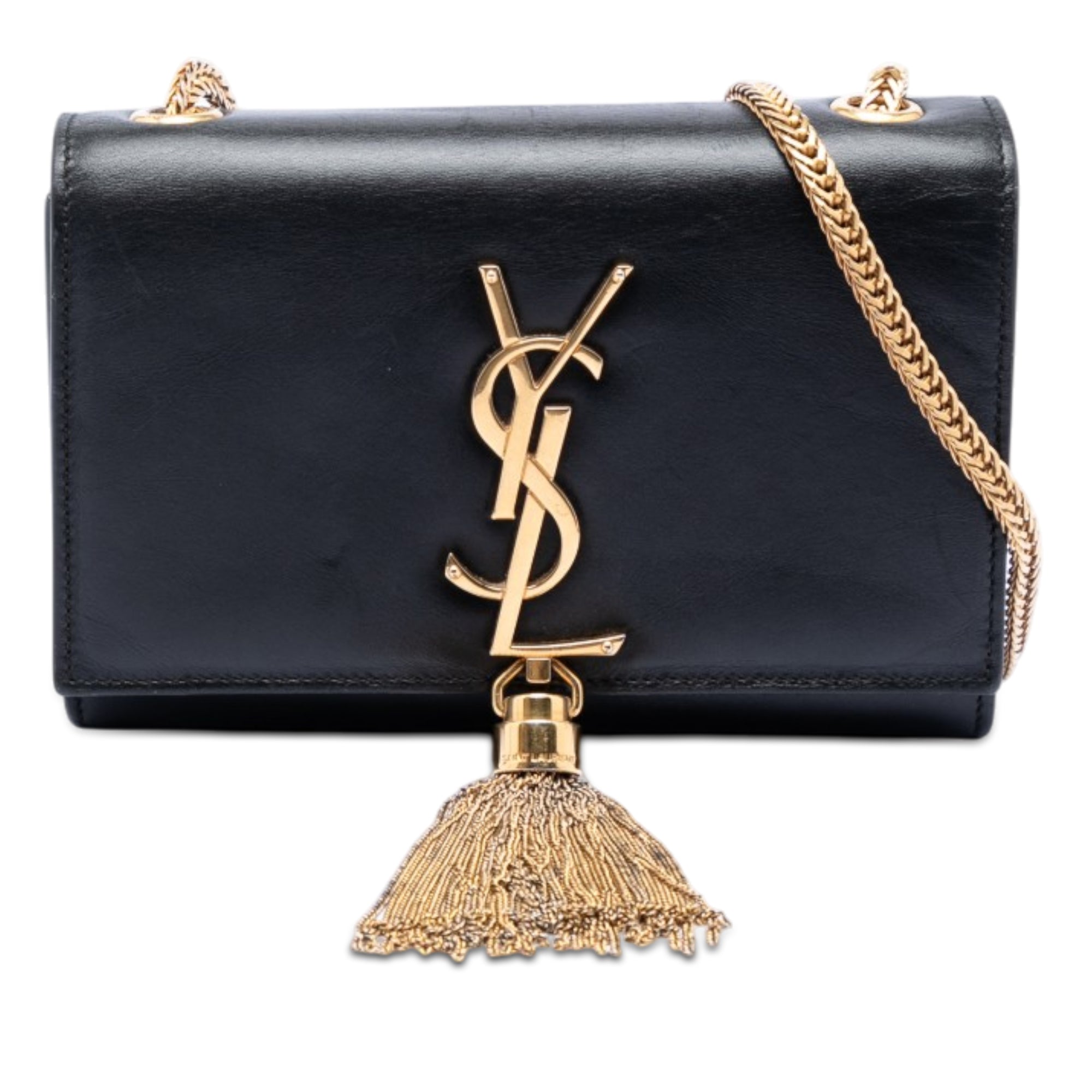 Small Leather Monogram Kate Tassel Crossbody - Image 1