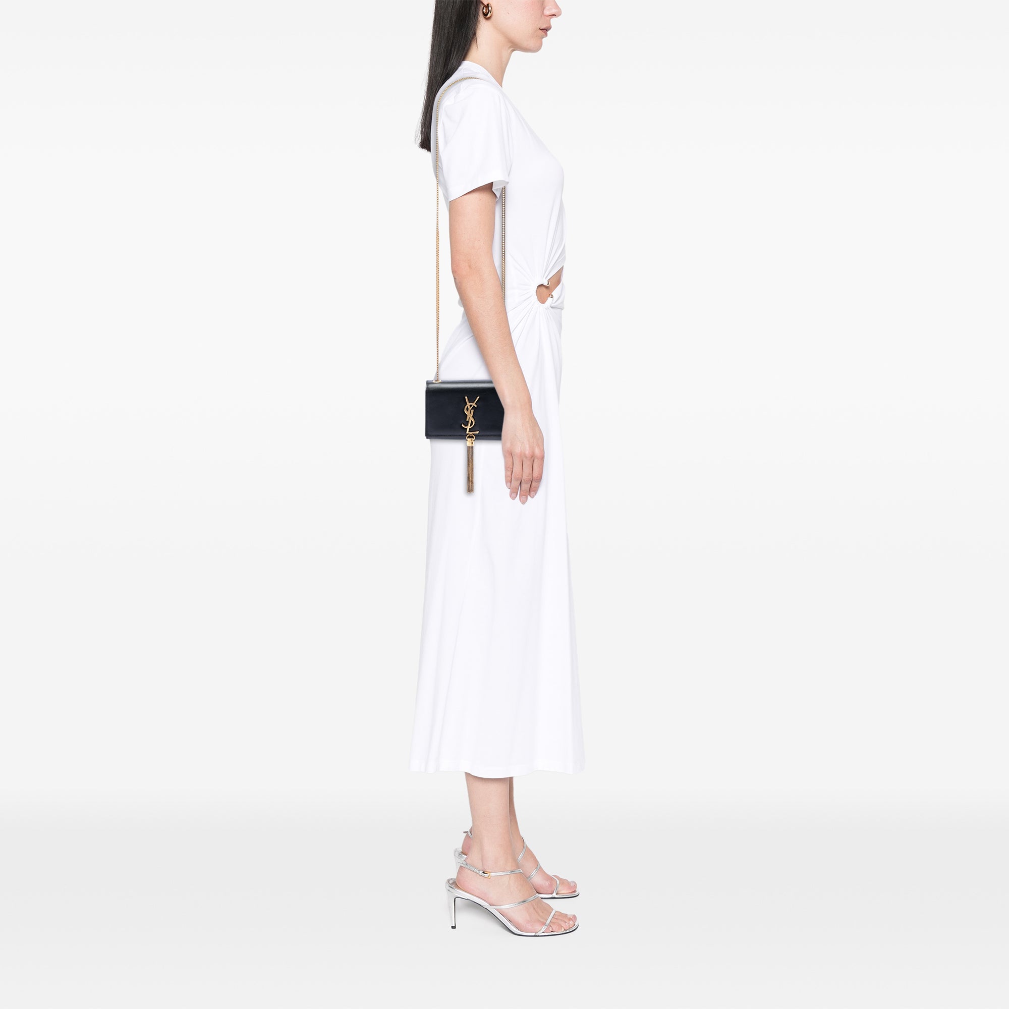 Small Leather Monogram Kate Tassel Crossbody - Image 7