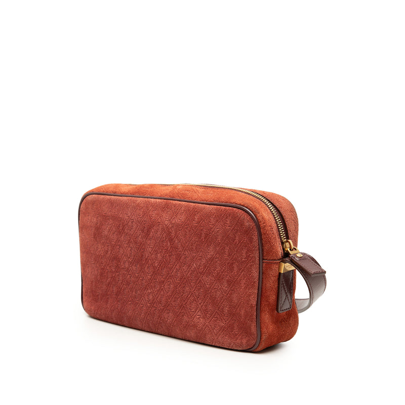 Suede Monogram All Over Camera Bag - Image 2