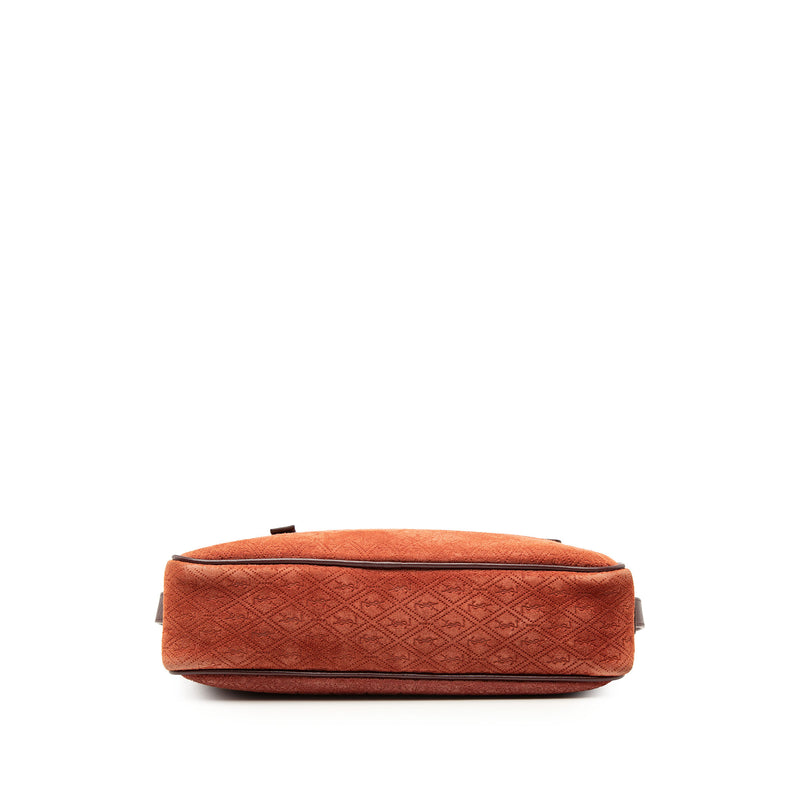 Suede Monogram All Over Camera Bag - Image 3