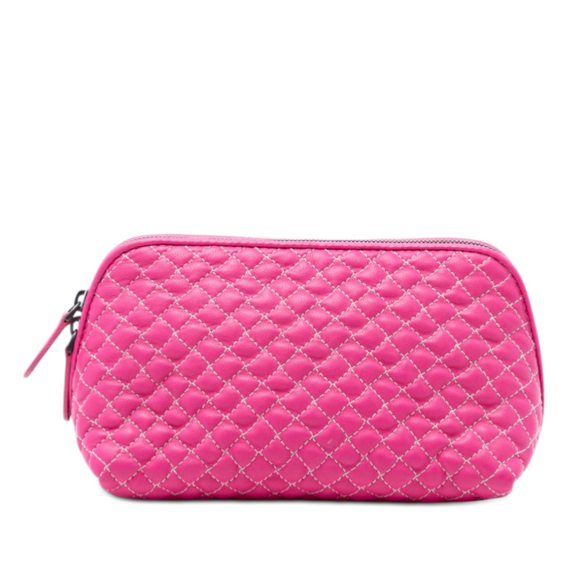 Quilted Nappa Zip Pouch - Image 1
