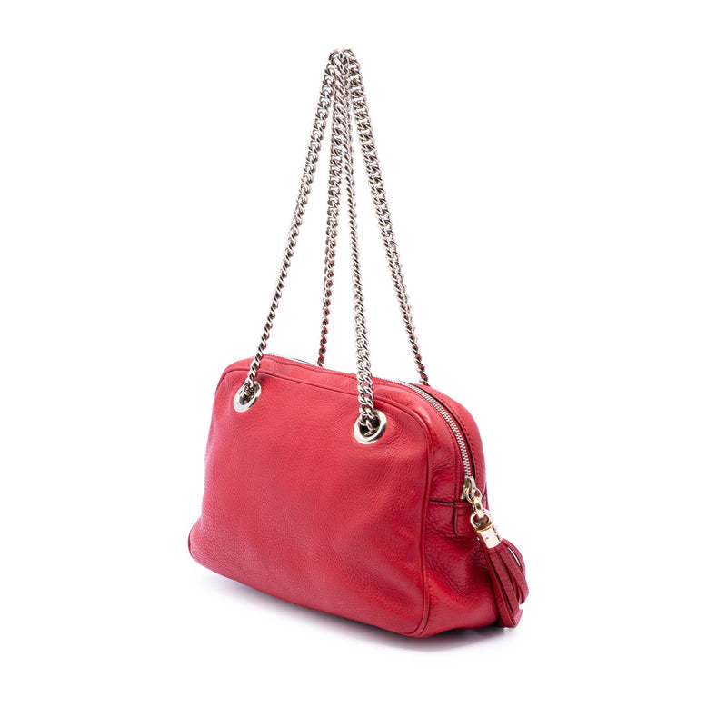 Calfskin Soho Chain Zip Shoulder Bag - Image 2