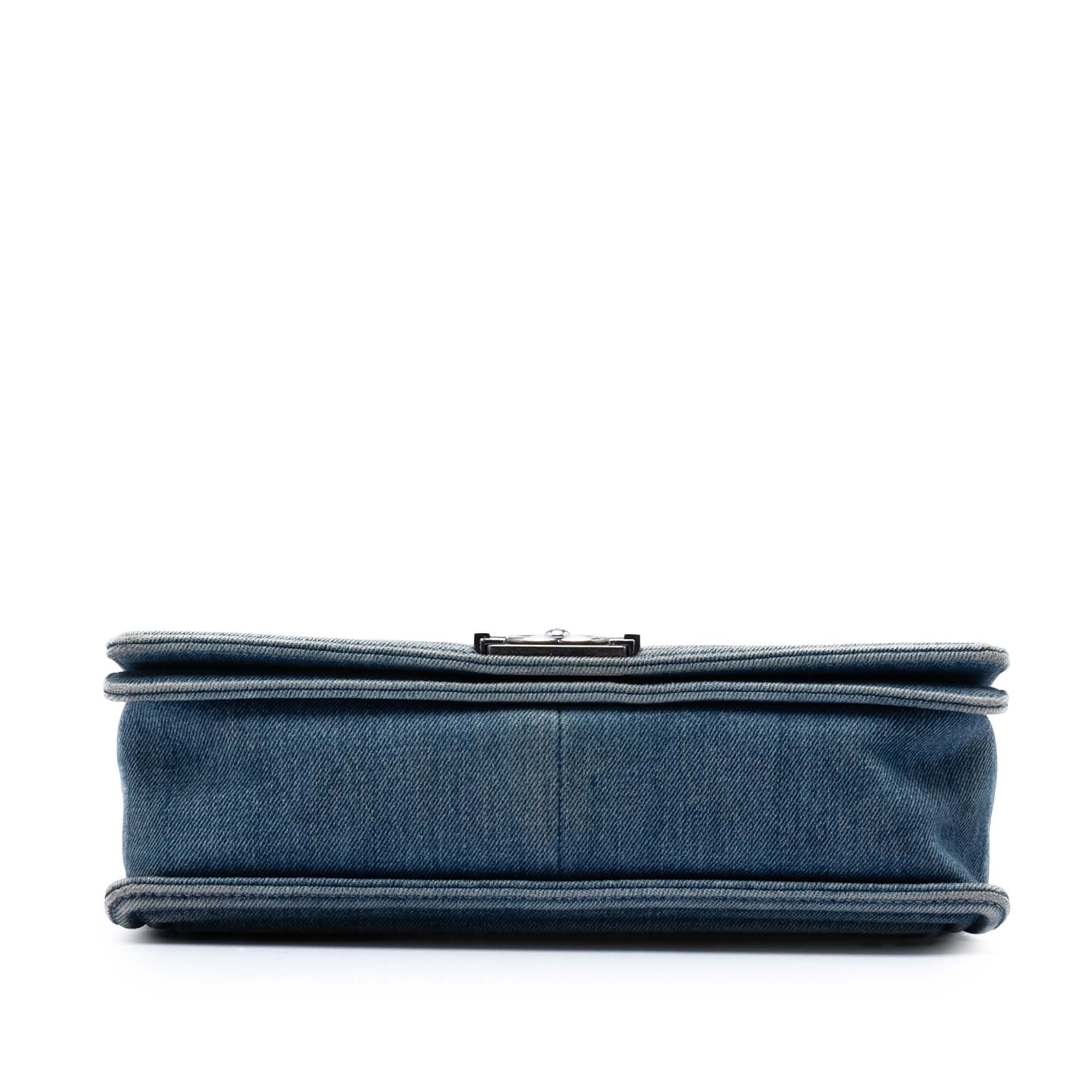 Large Quilted Denim Boy Flap - Image 3