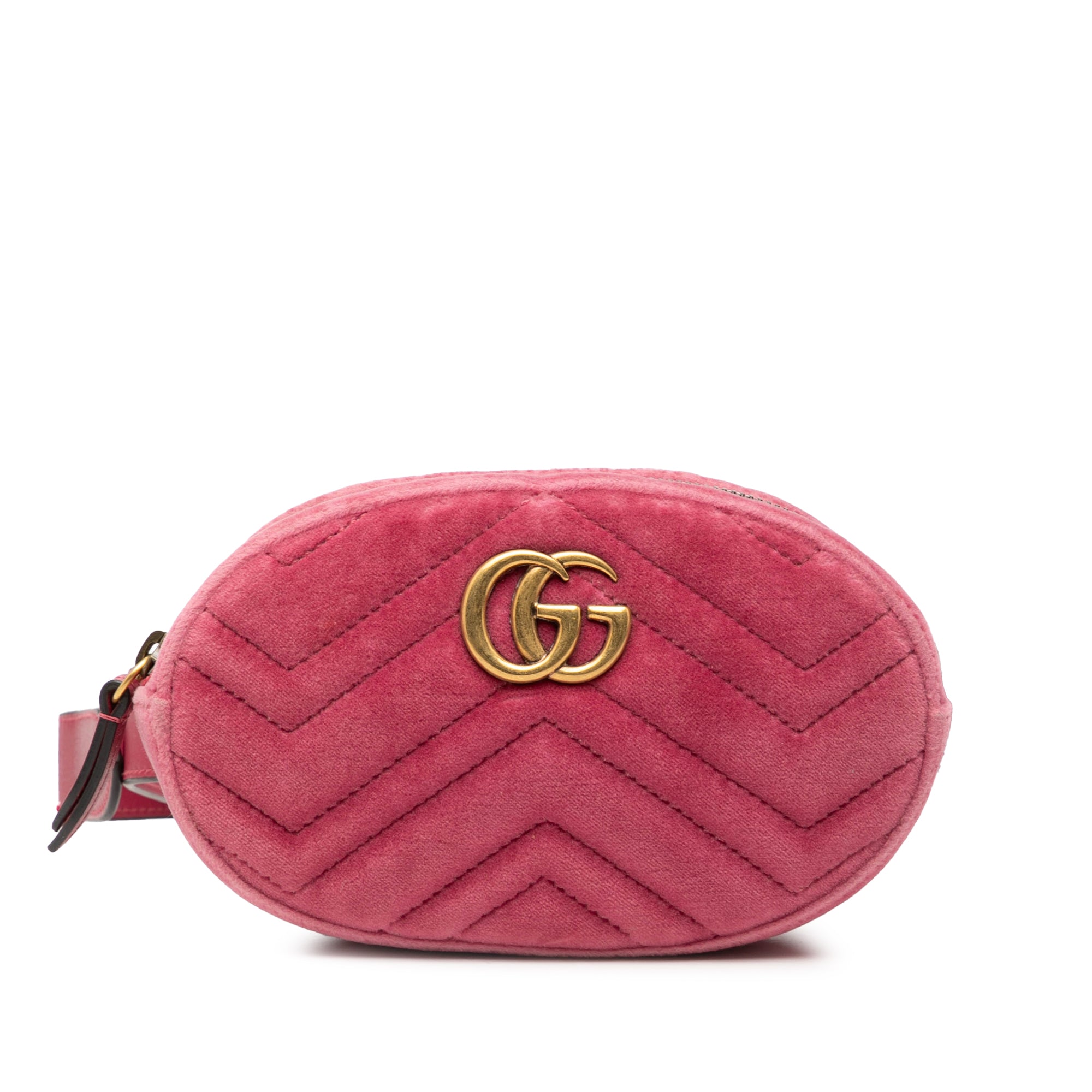 GG Marmont Matelasse Velvet Belt Bag - Image 1