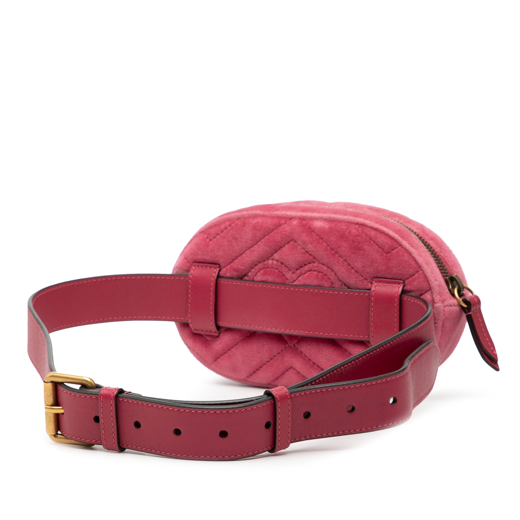 GG Marmont Matelasse Velvet Belt Bag - Image 2