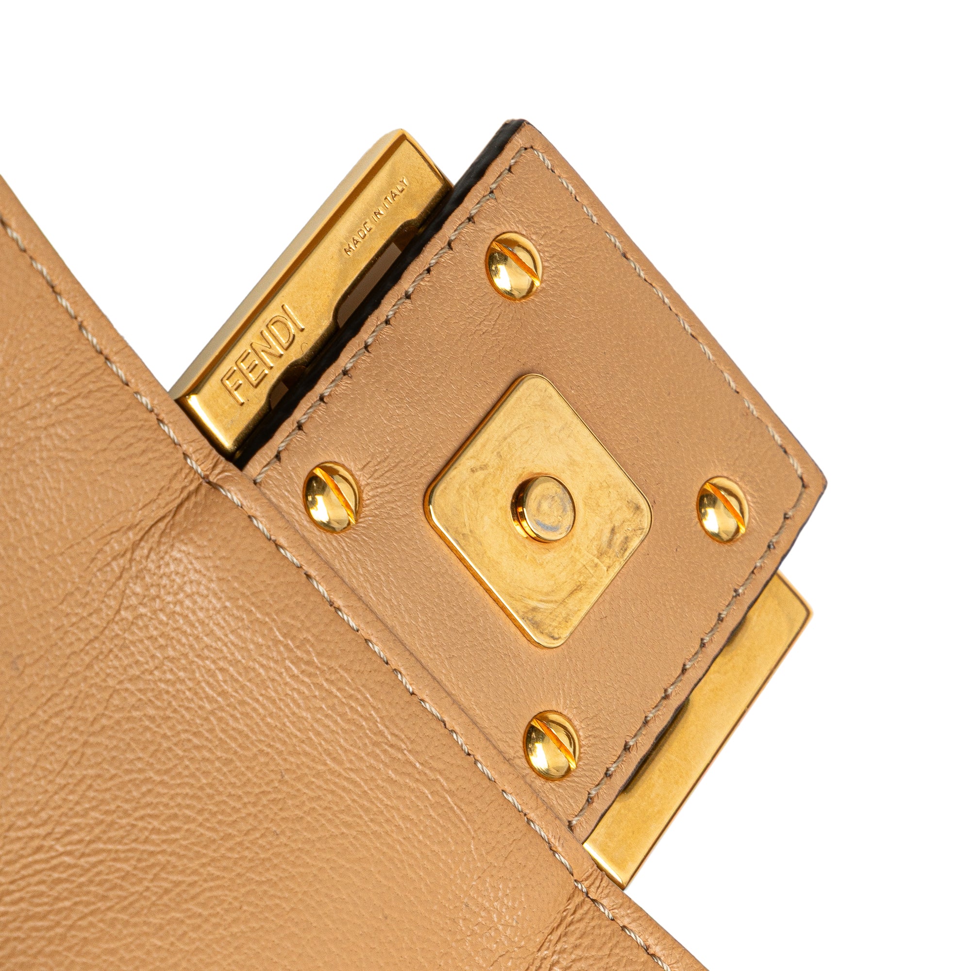 Zucca Embossed Leather Baguette Satchel - Image 10