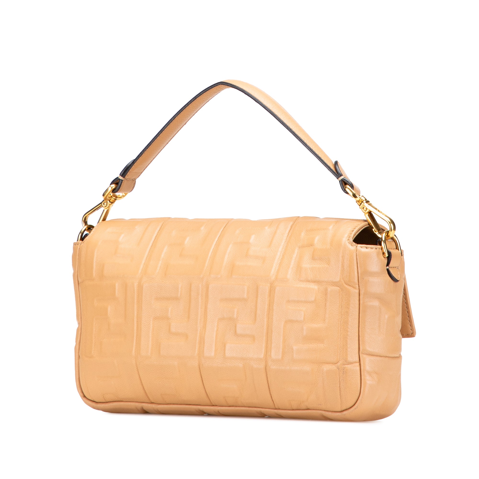 Zucca Embossed Leather Baguette Satchel - Image 2