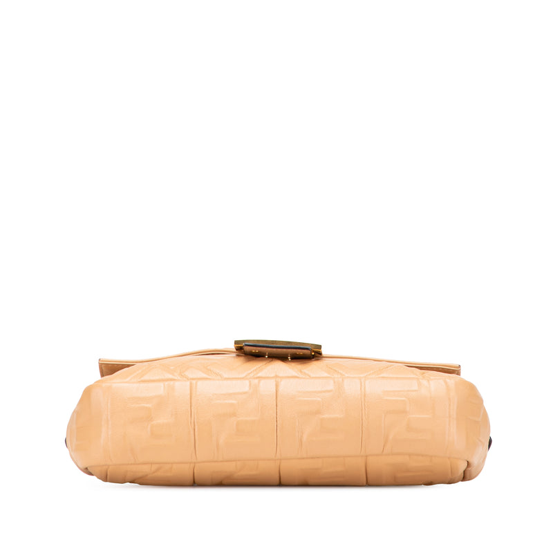 Zucca Embossed Leather Baguette Satchel - Image 3