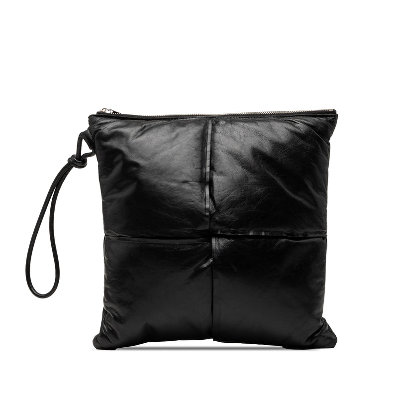 Nappa Intrecciato Padded Square Wristlet Pouch