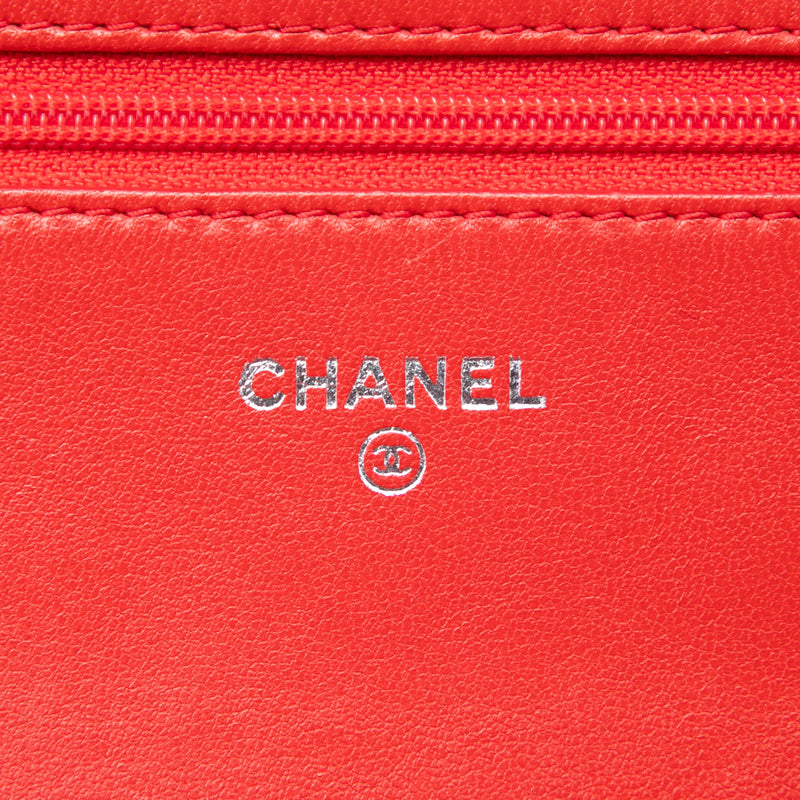 Stitched CC Quilted Lambskin Wallet on Chain - Image 5