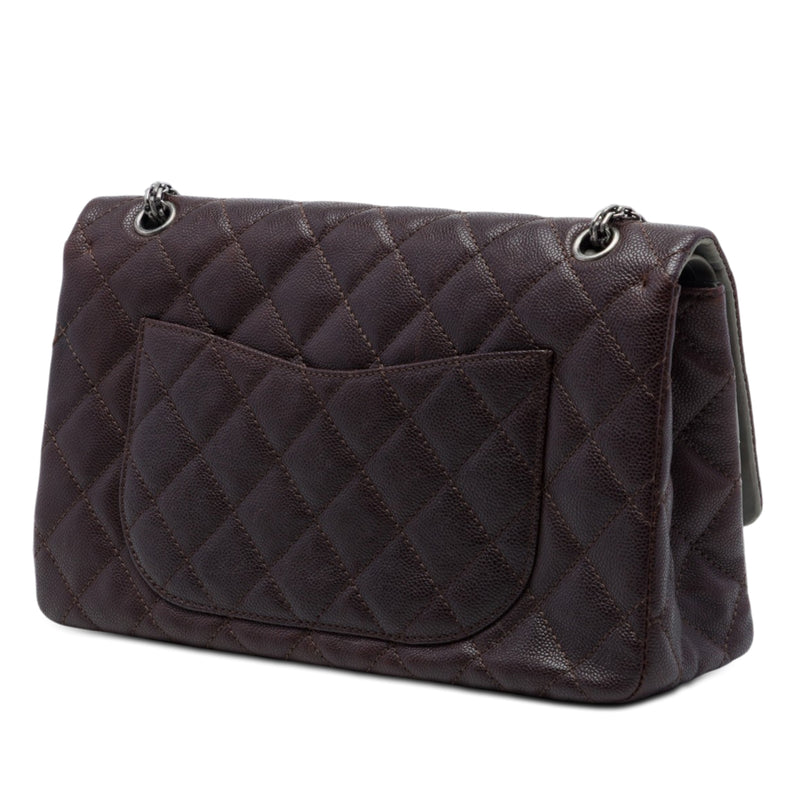 Bicolor Caviar and Iridescent Calfskin Reissue 2.55 Double Flap 226 - Image 2