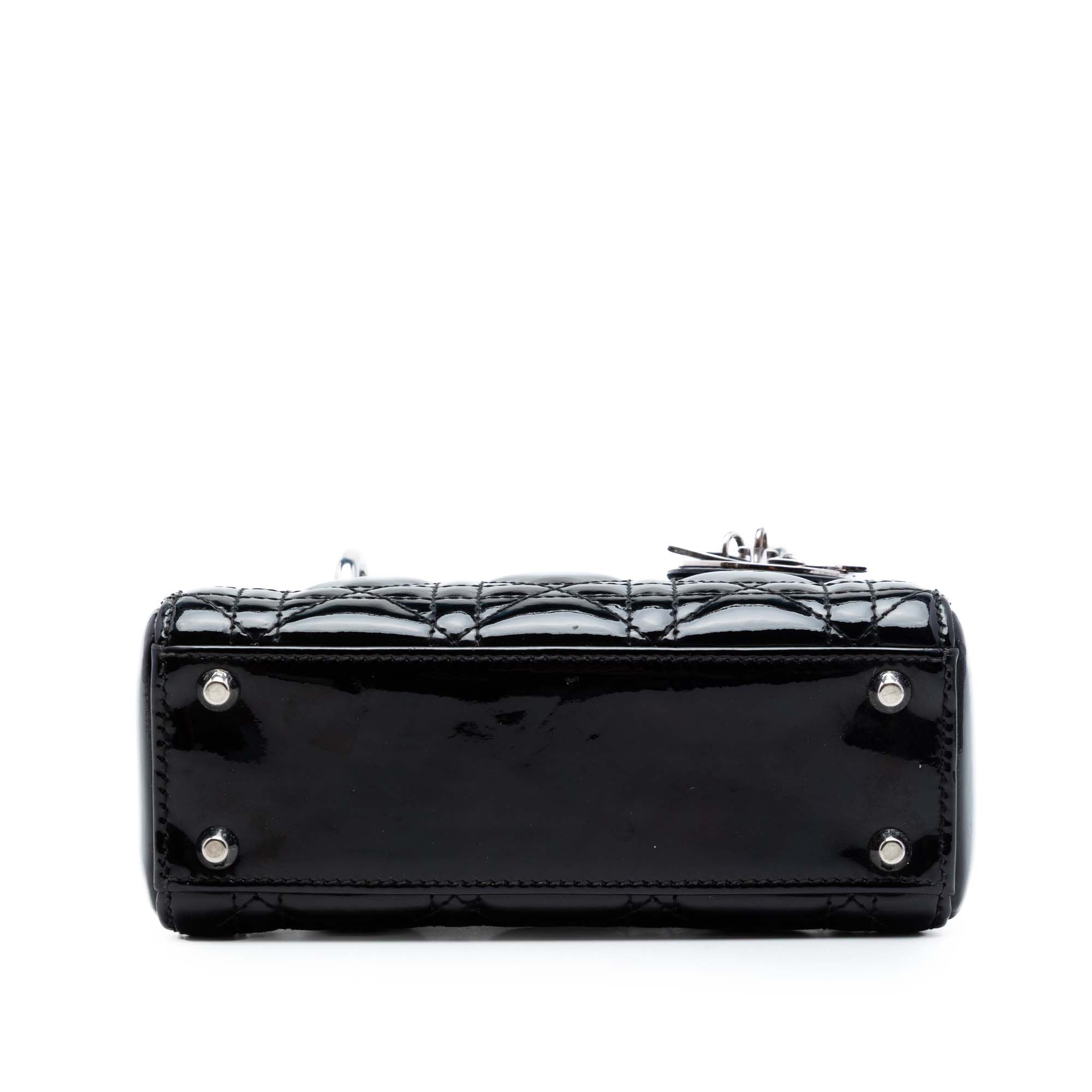 Mini Patent Cannage Lady Dior - Image 3