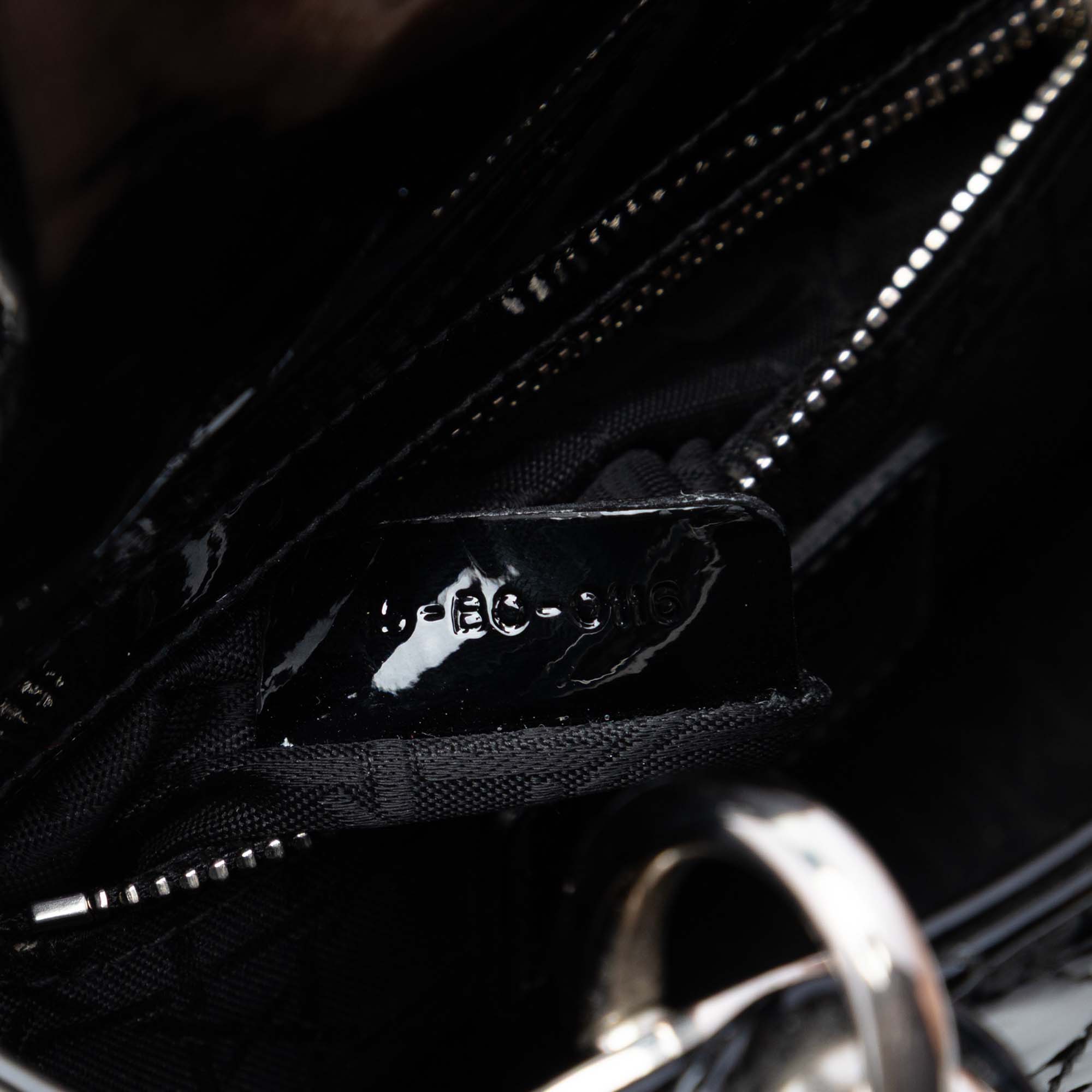 Mini Patent Cannage Lady Dior - Image 6