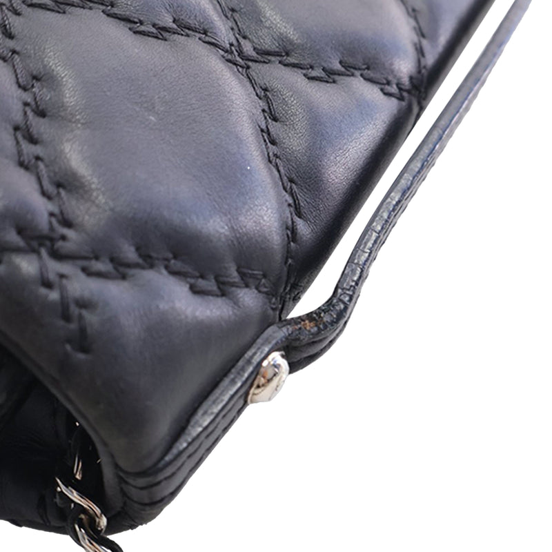 Mini Lambskin Double Stitch Hamptons Flap - Image 13
