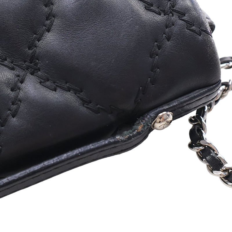 Mini Lambskin Double Stitch Hamptons Flap - Image 14