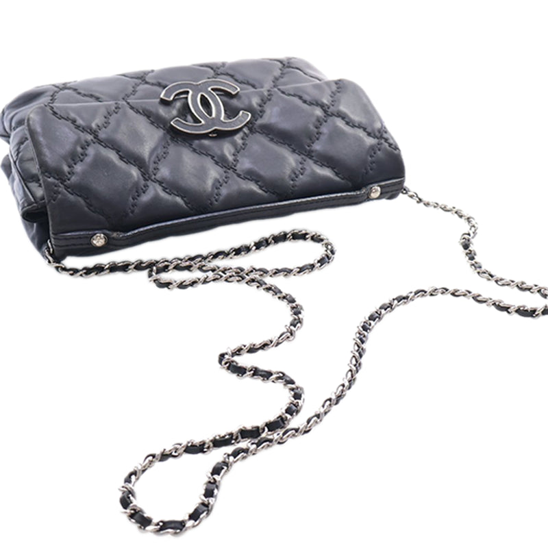 Mini Lambskin Double Stitch Hamptons Flap - Image 15