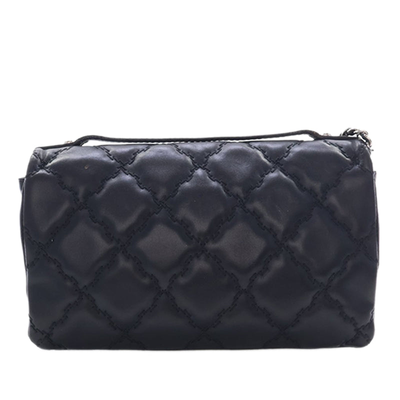 Mini Lambskin Double Stitch Hamptons Flap - Image 2