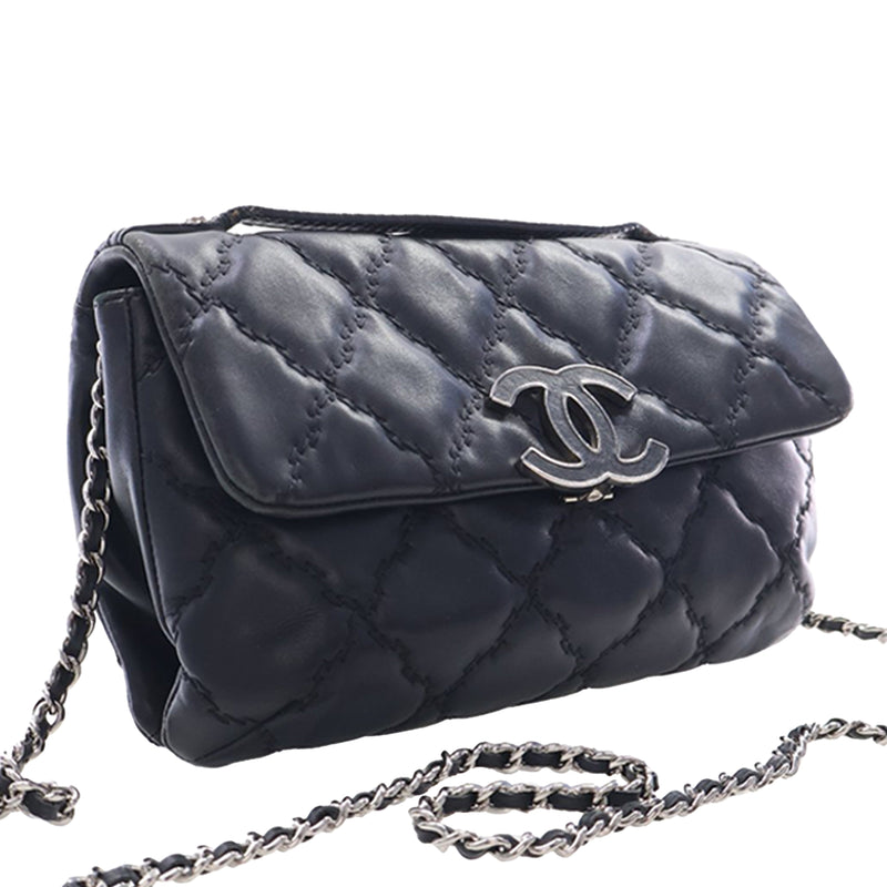 Mini Lambskin Double Stitch Hamptons Flap - Image 3