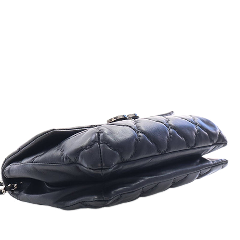 Mini Lambskin Double Stitch Hamptons Flap - Image 6