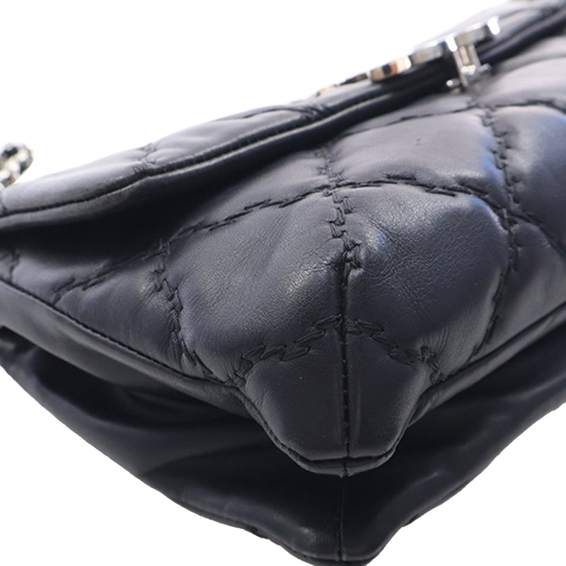 Mini Lambskin Double Stitch Hamptons Flap - Image 9