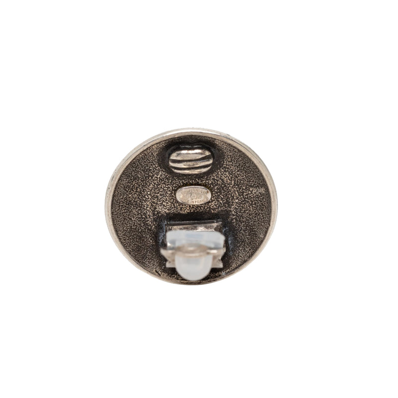 CC Brass Target Round Clip On Earrings - Image 3