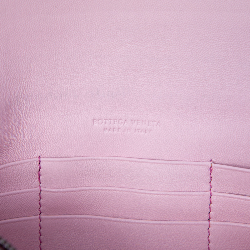 Bicolor Nappa Intrecciato Wallet On Chain - Image 5