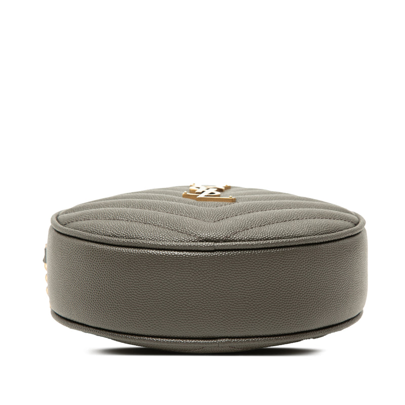 Chevron Grain De Poudre Round Vinyle Camera Bag - Image 3