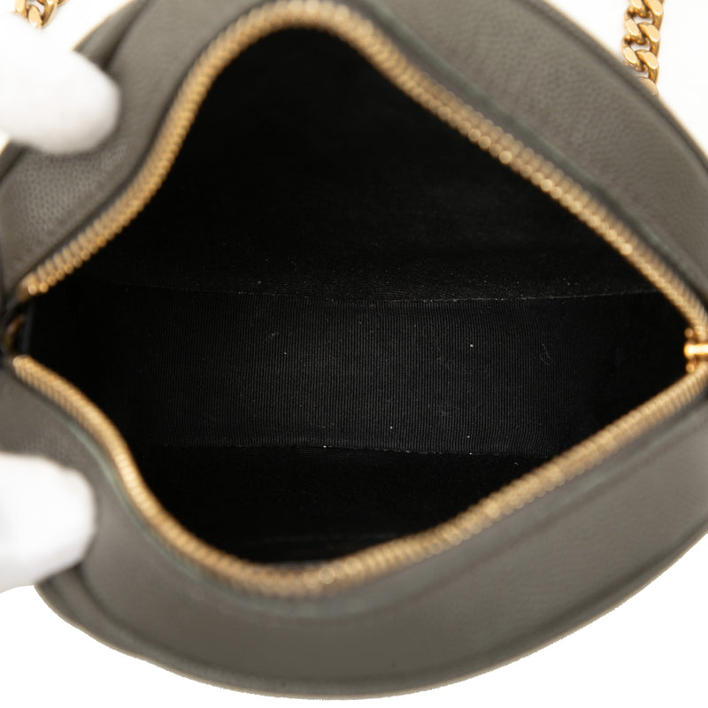 Chevron Grain De Poudre Round Vinyle Camera Bag - Image 4