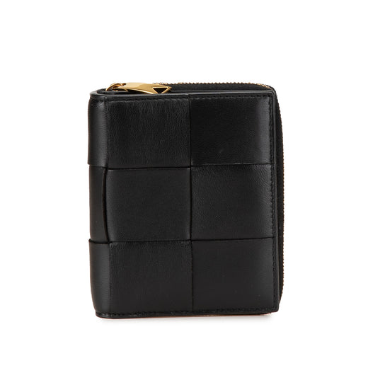 Lambskin Maxi Intreccio Cassette Bifold Zip Wallet - Image 1