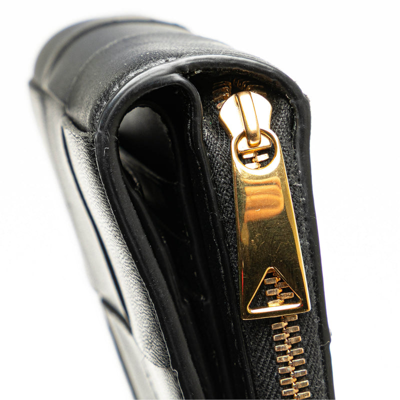 Lambskin Maxi Intreccio Cassette Bifold Zip Wallet - Image 10