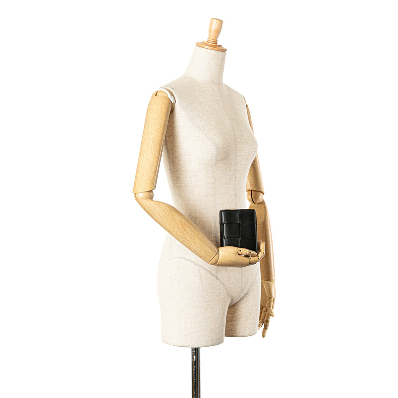 Lambskin Maxi Intreccio Cassette Bifold Zip Wallet - Image 11